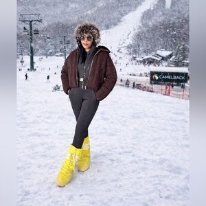 Moon Boot Yellow Winter Boots